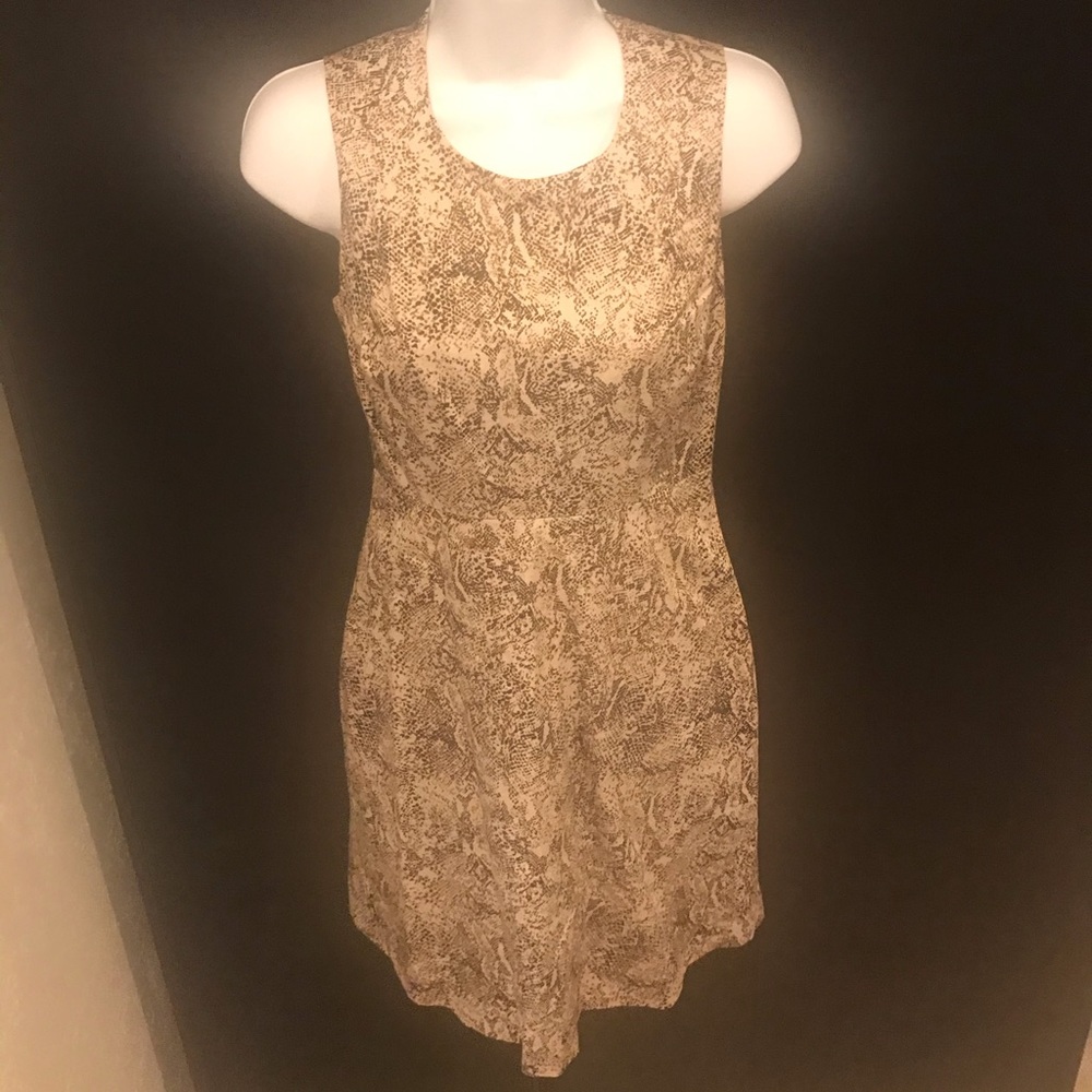 3/$30- snakeskin print dress size 0/2